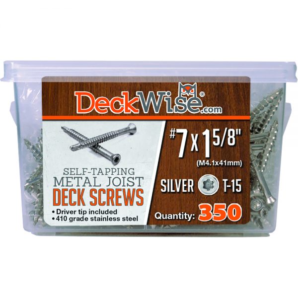 deckwise-7x1.625-Self-Tapping-MetalJoist-DeckScrews-350CT