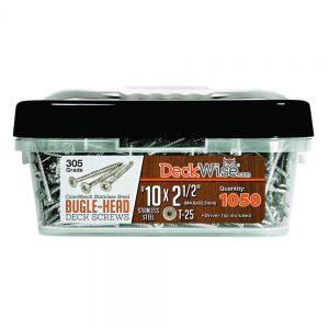 Steel Bugle-Head Deck Screw  #10x2-1/2” (1050 ct.)